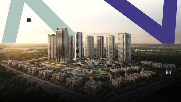 مشروع سكني من الأعلى داخل المملكة